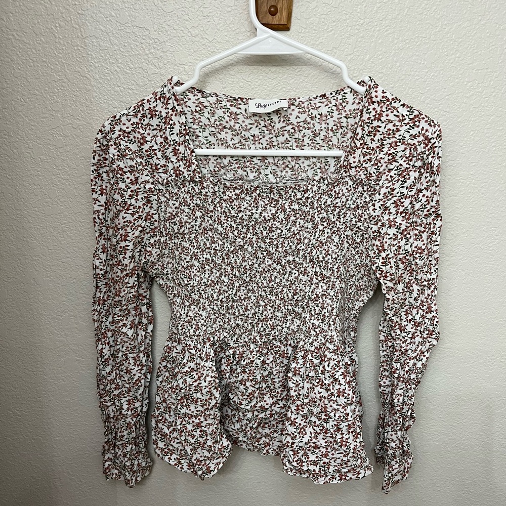 Lucy Avenue Smocked Babydoll Top
